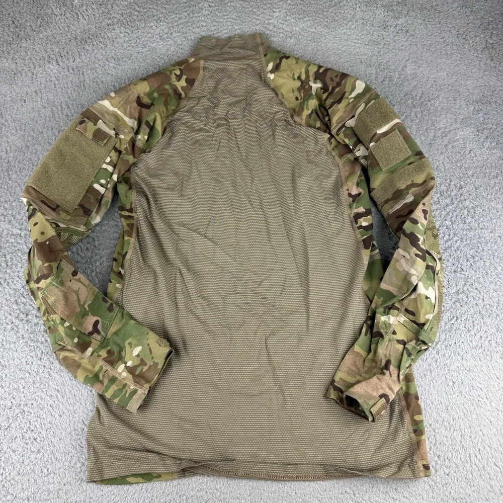 US Army Combat Shirt Mens Large Flame Resistant Long Sleeve Military Multicam